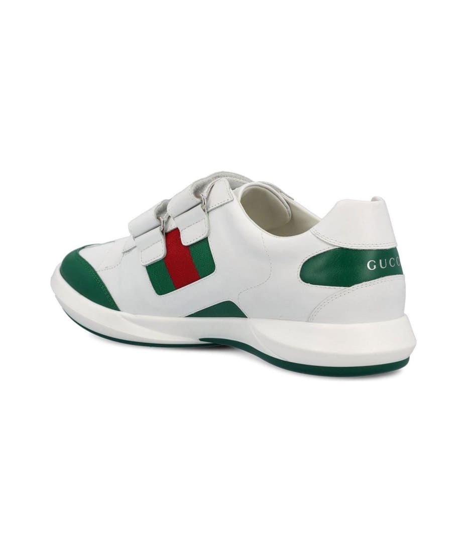 Gucci Ace Web Details Trainers - WHITE