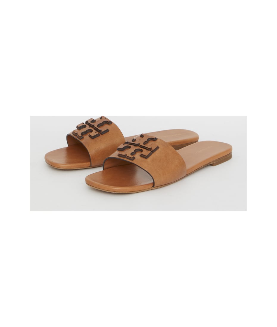 Tory Burch Double Stack Logo Slide Sandals | italist, ALWAYS LIKE A SALE