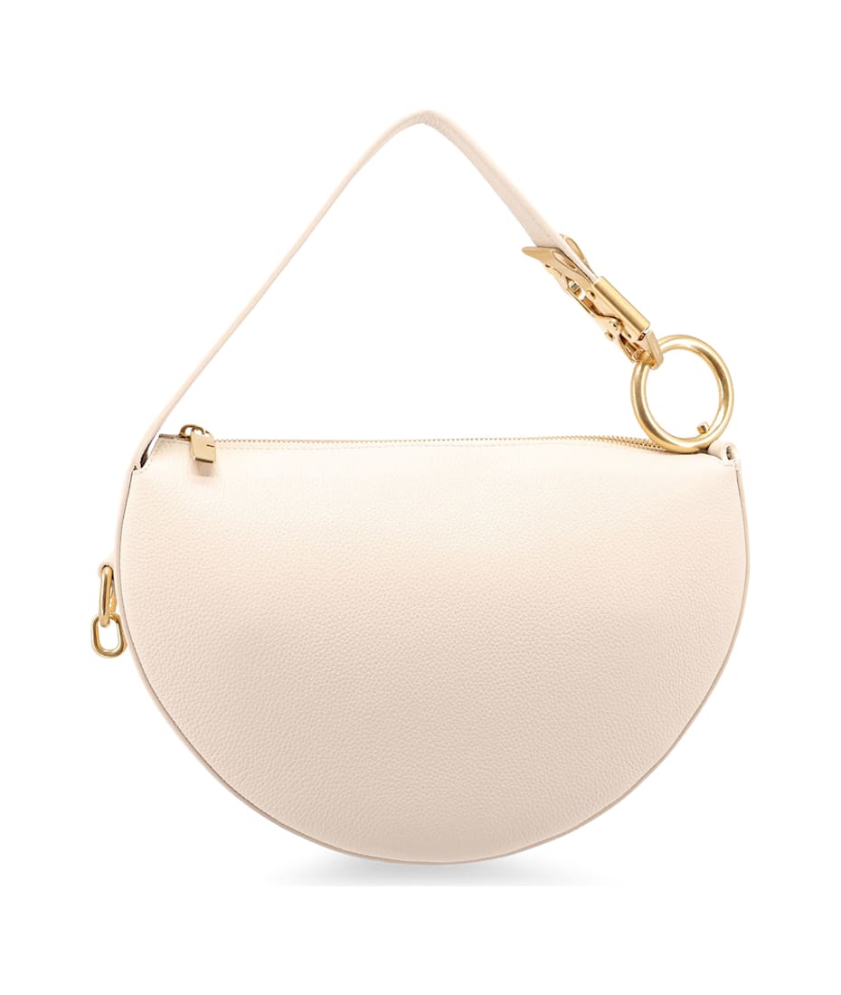 ハンドバッグ BURBERRY IVORY LEATHER KNIGHT ARC HANDBAG Burberry Ivory Leather Knight Arc Handbag | italist, ALWAYS