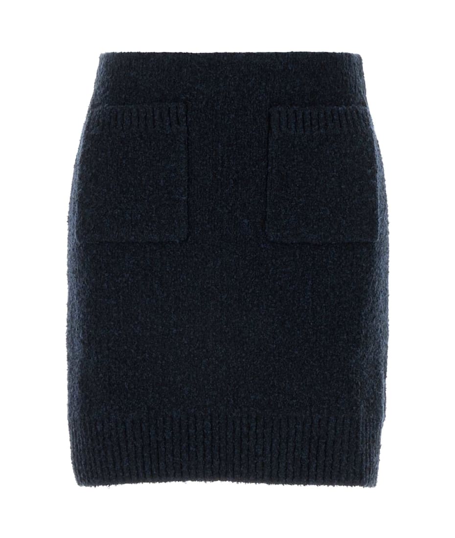 スカート BOTTEGA VENETA DARK BLUE CASHMERE BLEND SKIRT Bottega Veneta® Women's Light Cashmere Skirt in Navy. Shop
