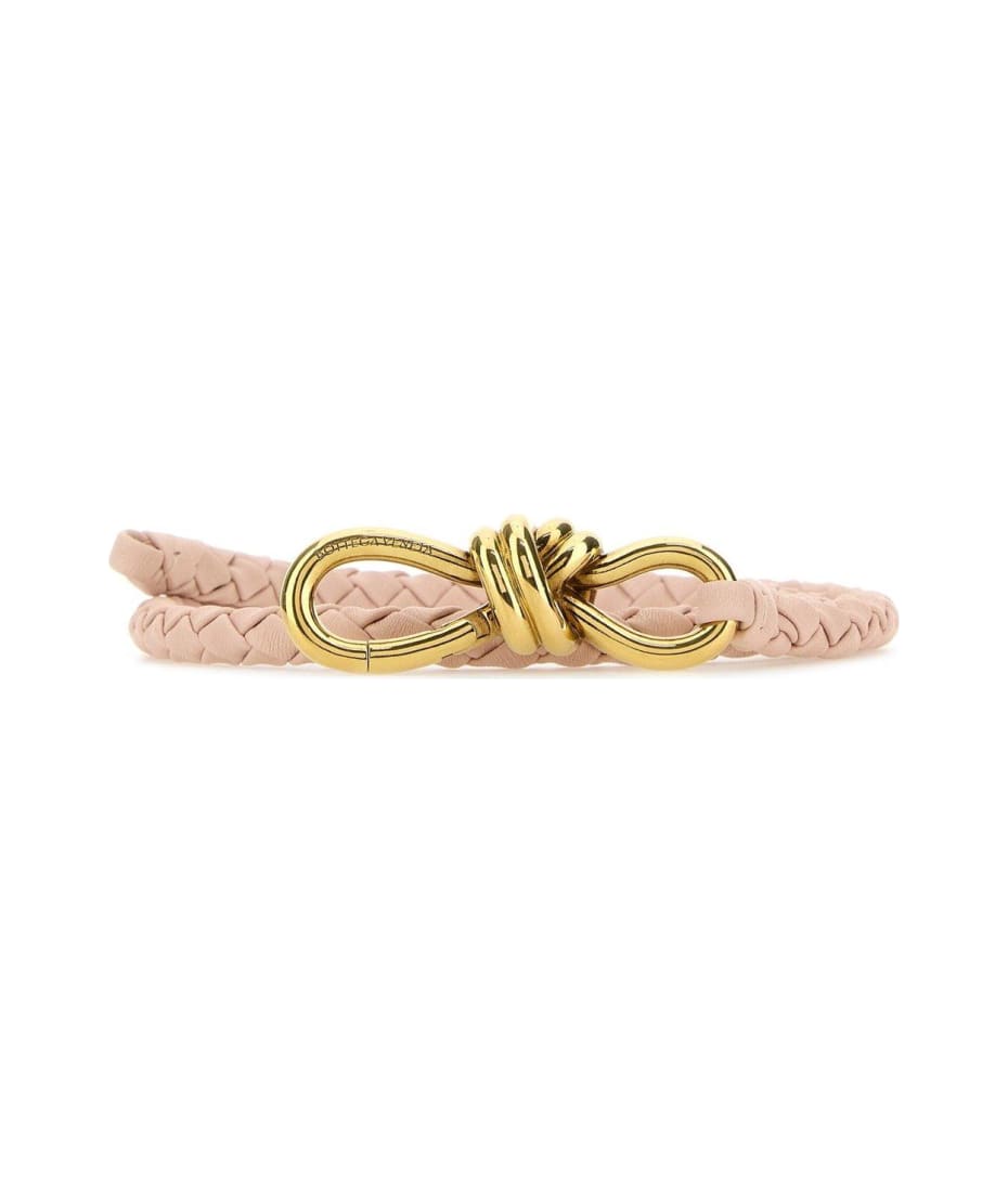 ベルト BOTTEGA VENETA LIGHT PINK LEATHER ANDIAMO BELT Bunny leather belt in pink - Bottega Veneta | Mytheresa