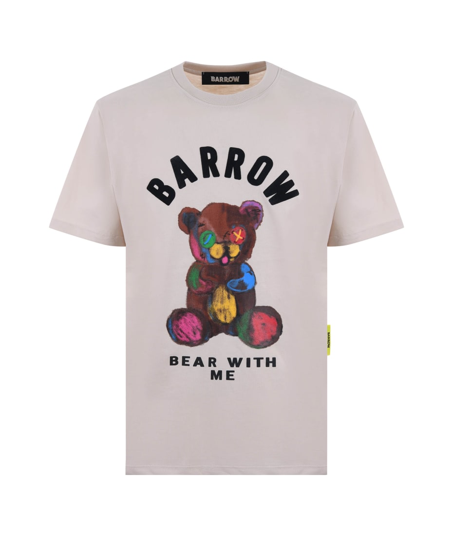 Tシャツ・カットソー BARROW Men T-shirt White S5BWUATH060 002 BARROW Men T-shirt White S5BWUATH060 002 (Barrow/Tシャツ