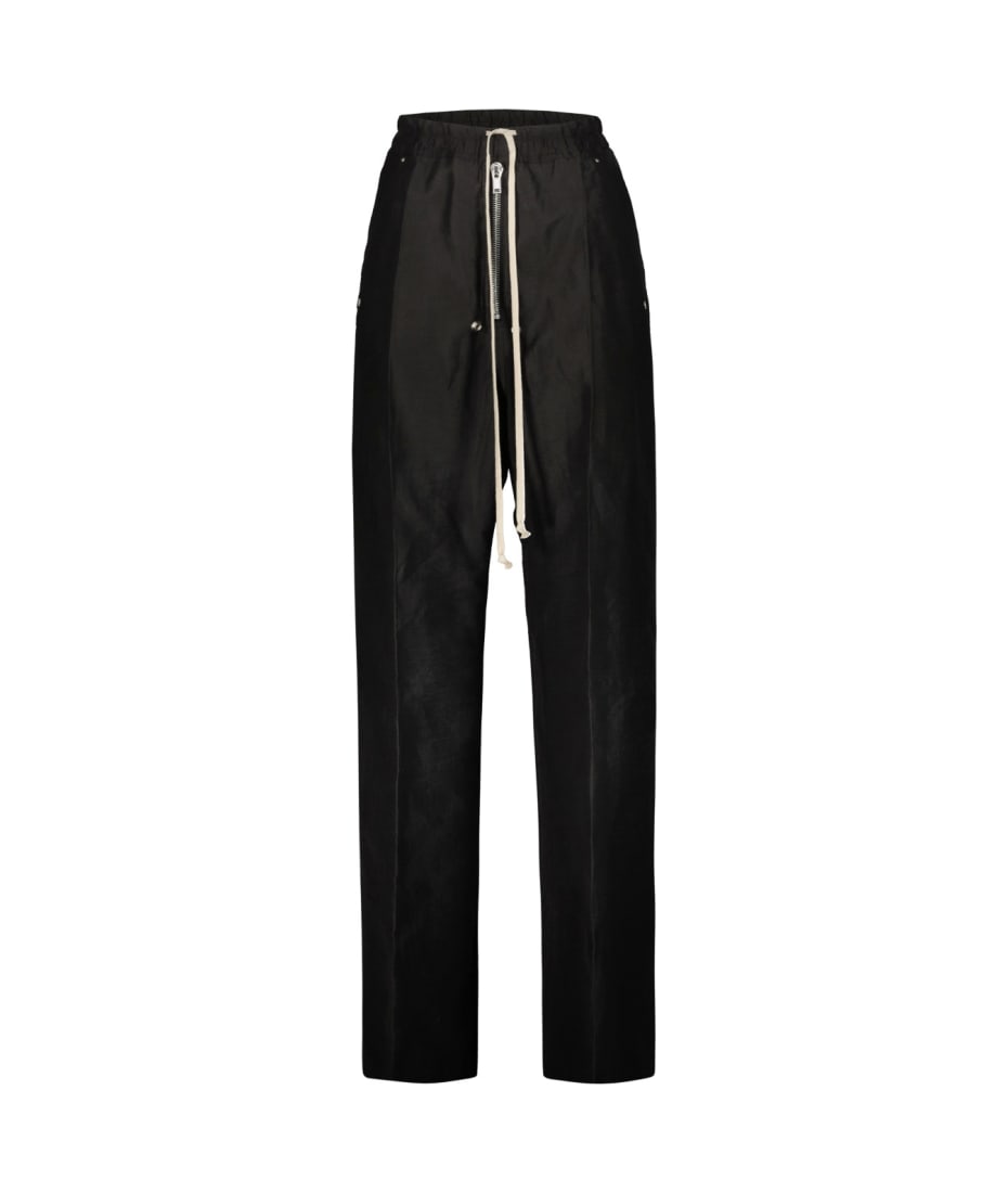 Black Drawstring Sweatpants by Rick Owens on Sale