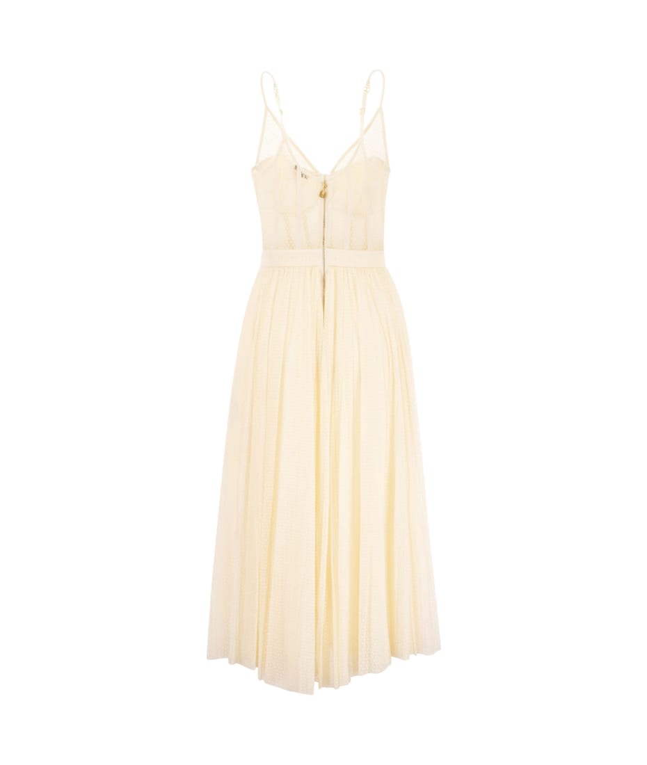 オールインワン・サロペット Elisabetta Franchi Tulle Bustier Dress Elisabetta Franchi Woman Long Jumpsuit with Tulle Bustier
