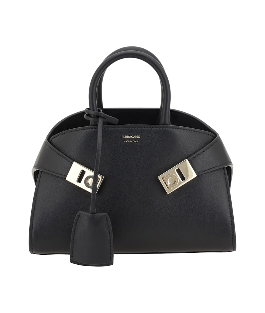 ★FERRAGAMO★【Hug】バイカラー ハンドバッグ 関税送料込* Hug バイカラー ハンドバッグ (L) - ウィメンズ | Ferragamo