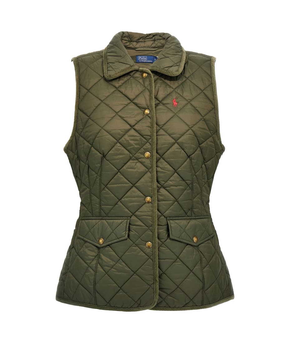 Polo Ralph Lauren Logo Embroidery Quilted Vest | italist