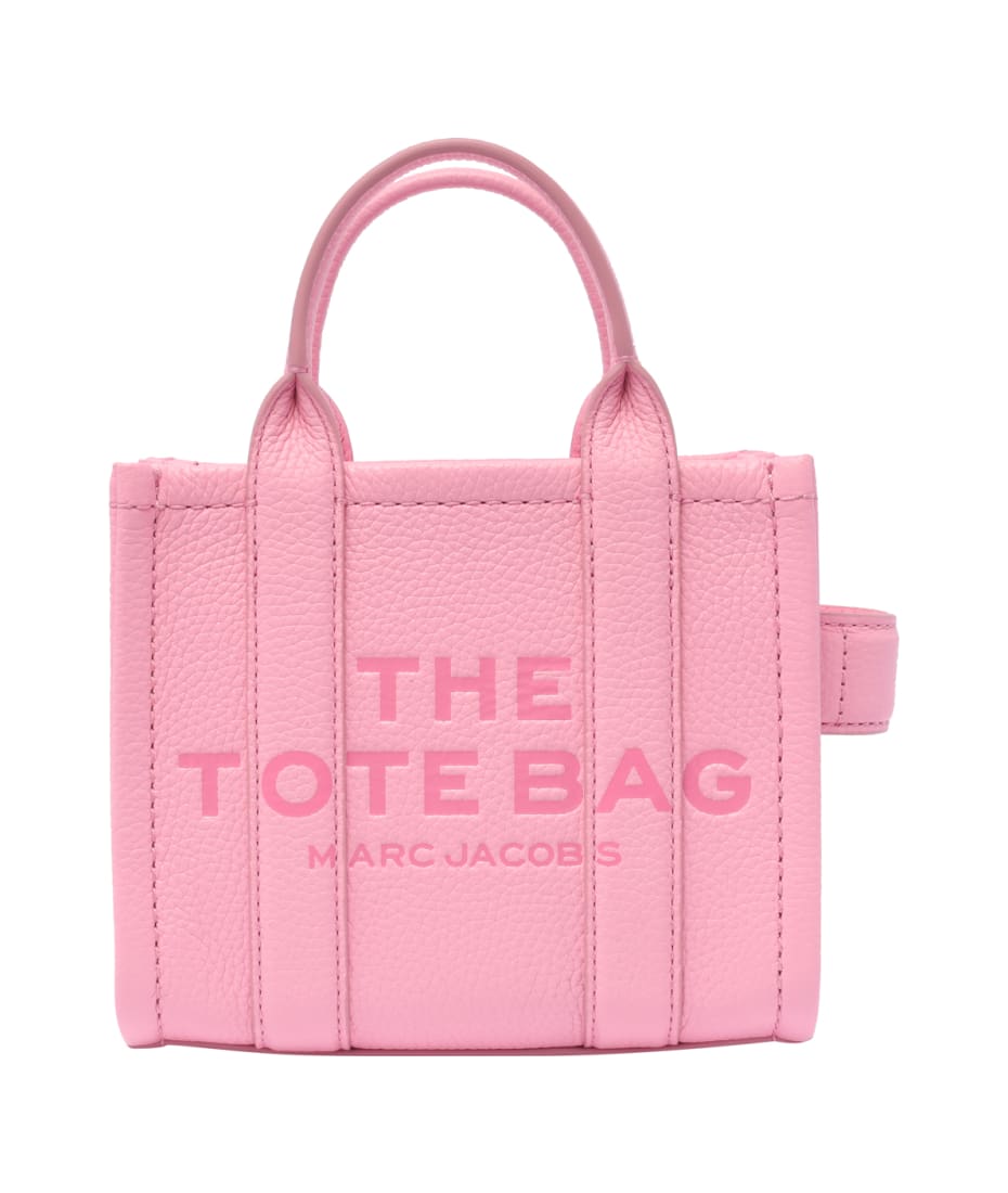 Marc Jacobs Pink The Leather Mini Tote Bag