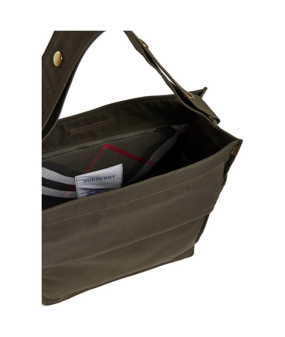 ショルダーバッグ・ポシェット Burberry Military Green Canvas Medium Tote T Burberry Military Green Canvas Medium Tote Trench Shopping