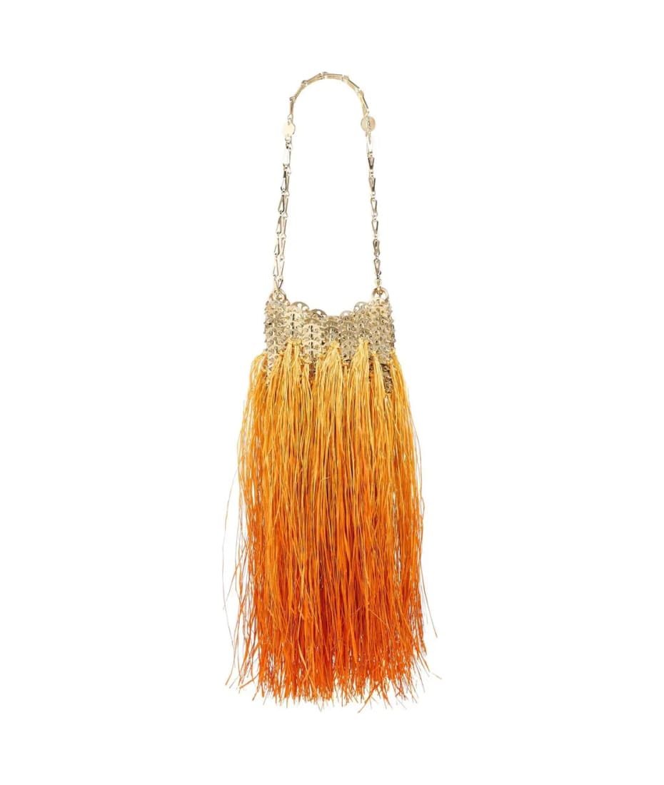 パコラバンヌ　ゴールド1969nano nag Paco Rabanne Golden Iconic 1969 Nano Shoulder Bag With