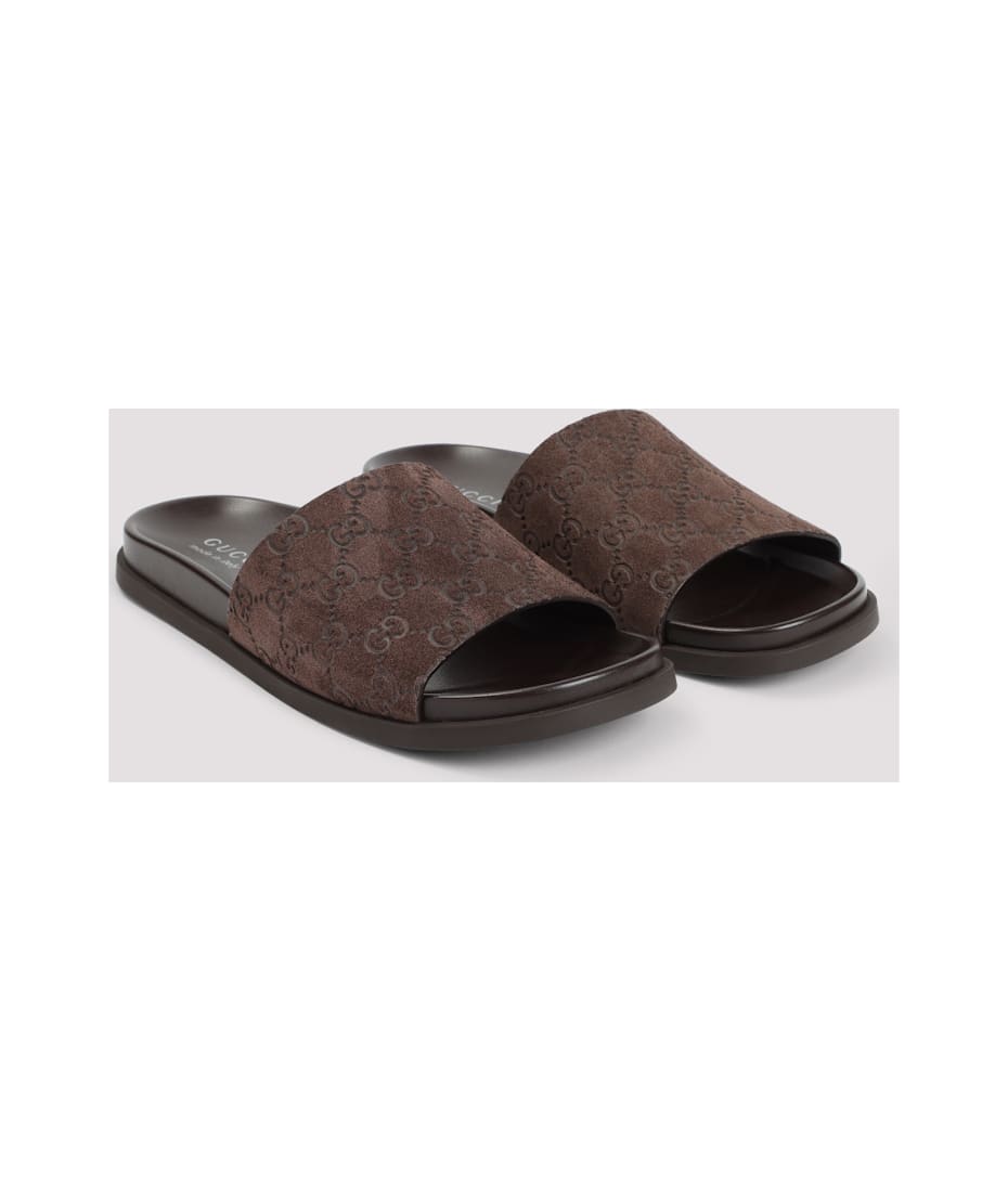 サンダル Gucci Brown Suede Slippers Gucci Brown Suede Slippers | italist