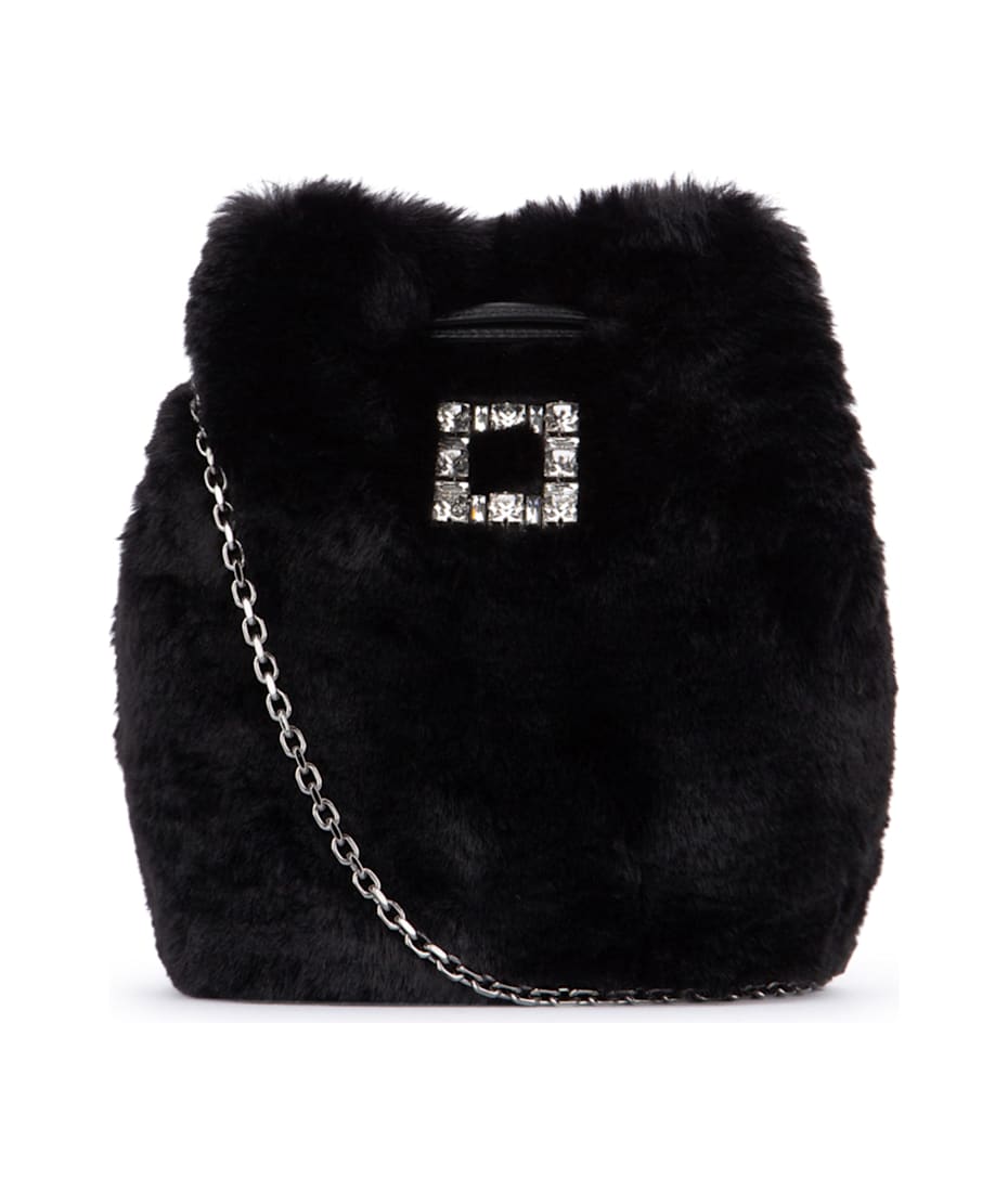 トートバッグ ROGER VIVIER Tres Vivier Aumoniere Fur Roger Vivier Tres Vivier Aumoniere Fur トートバッグ 通販