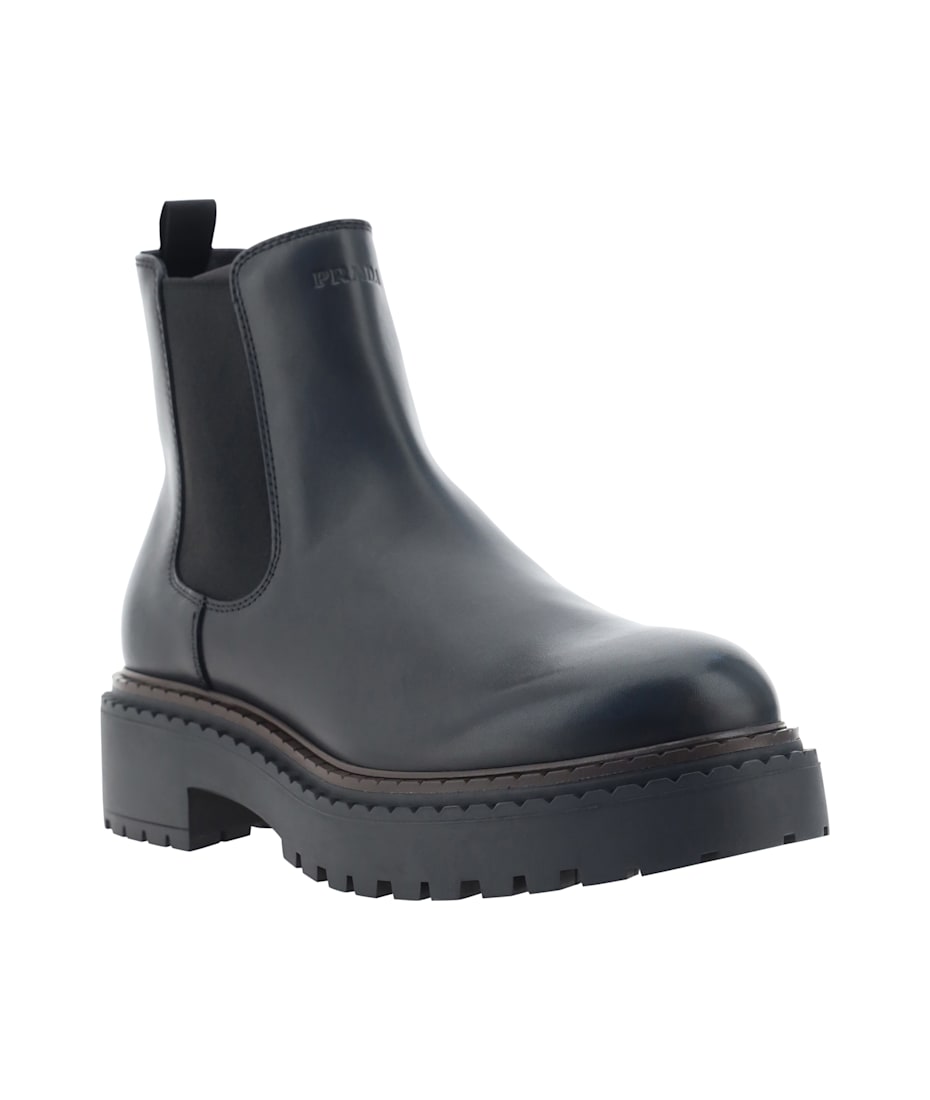 靴 prada belt leather engineer boots Prada Black Leather Engineer Boots – Alex Maxamenko