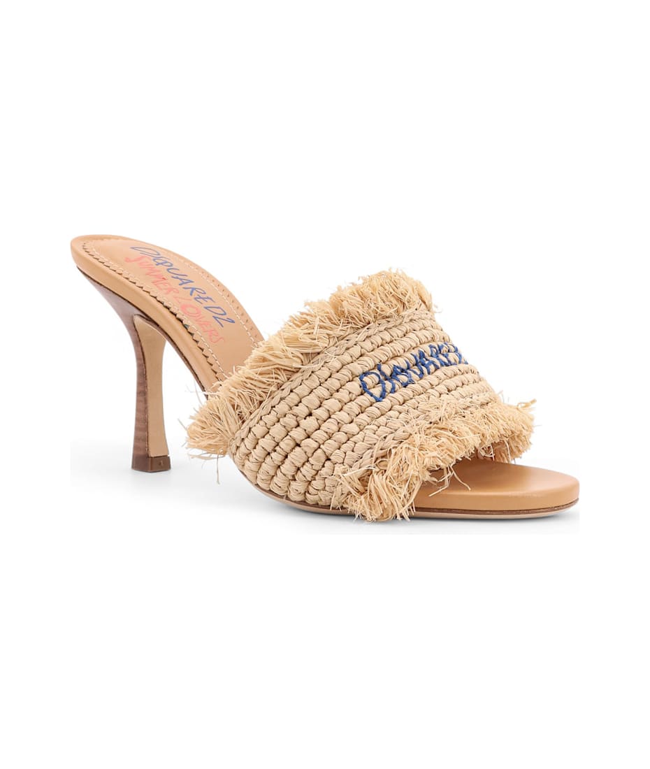 Dsquared2 Summer Lovers Rafia Sandals | italist