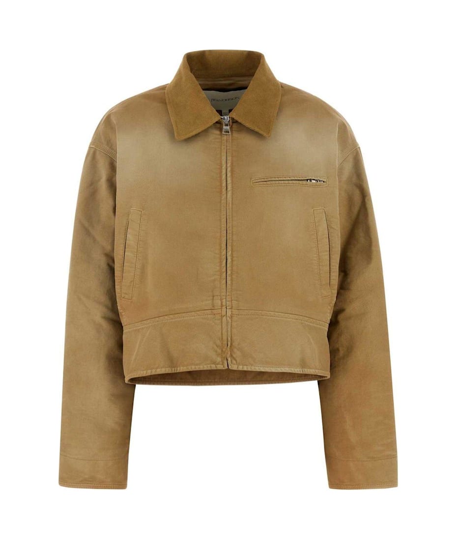 ブルゾン J W ANDERSON Camel cotton padded jacket (JK0380PG1759 289) J.W. Anderson Zipped Padded Jacket | italist