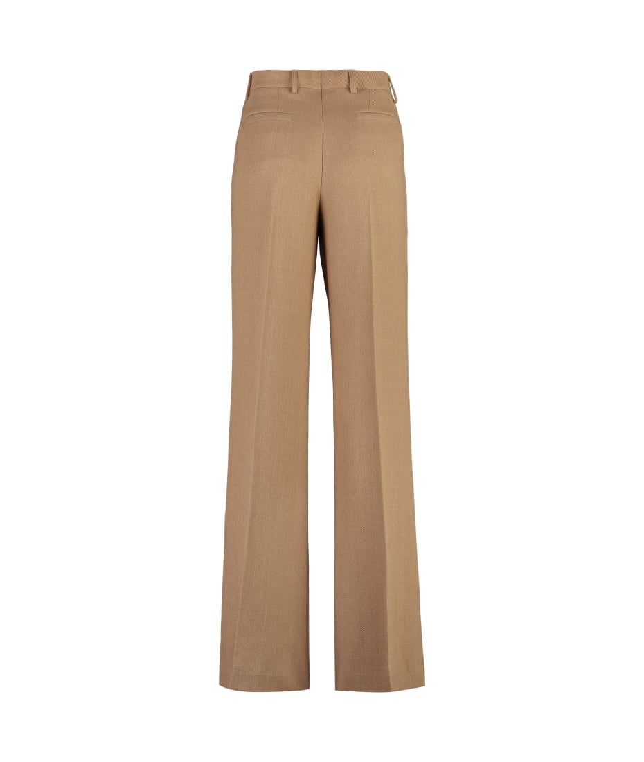 パンツ Etro Black Viscose Flared Trousers With Lame Thread Etro Black Viscose Trousers With Lamé Thread | THE LIST