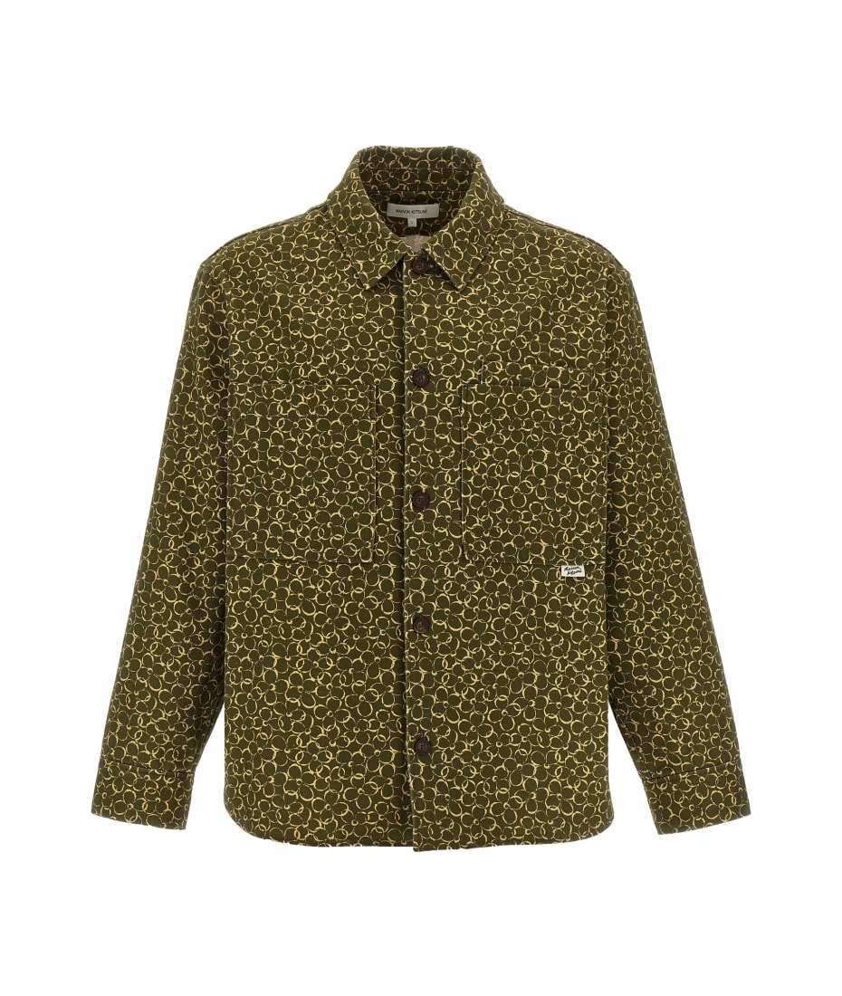 Tシャツ・カットソー MAISON KITSUNE Floral print overshirt (MM00401WW4017 O360) Maison Kitsuné Floral Print Overshirt | italist