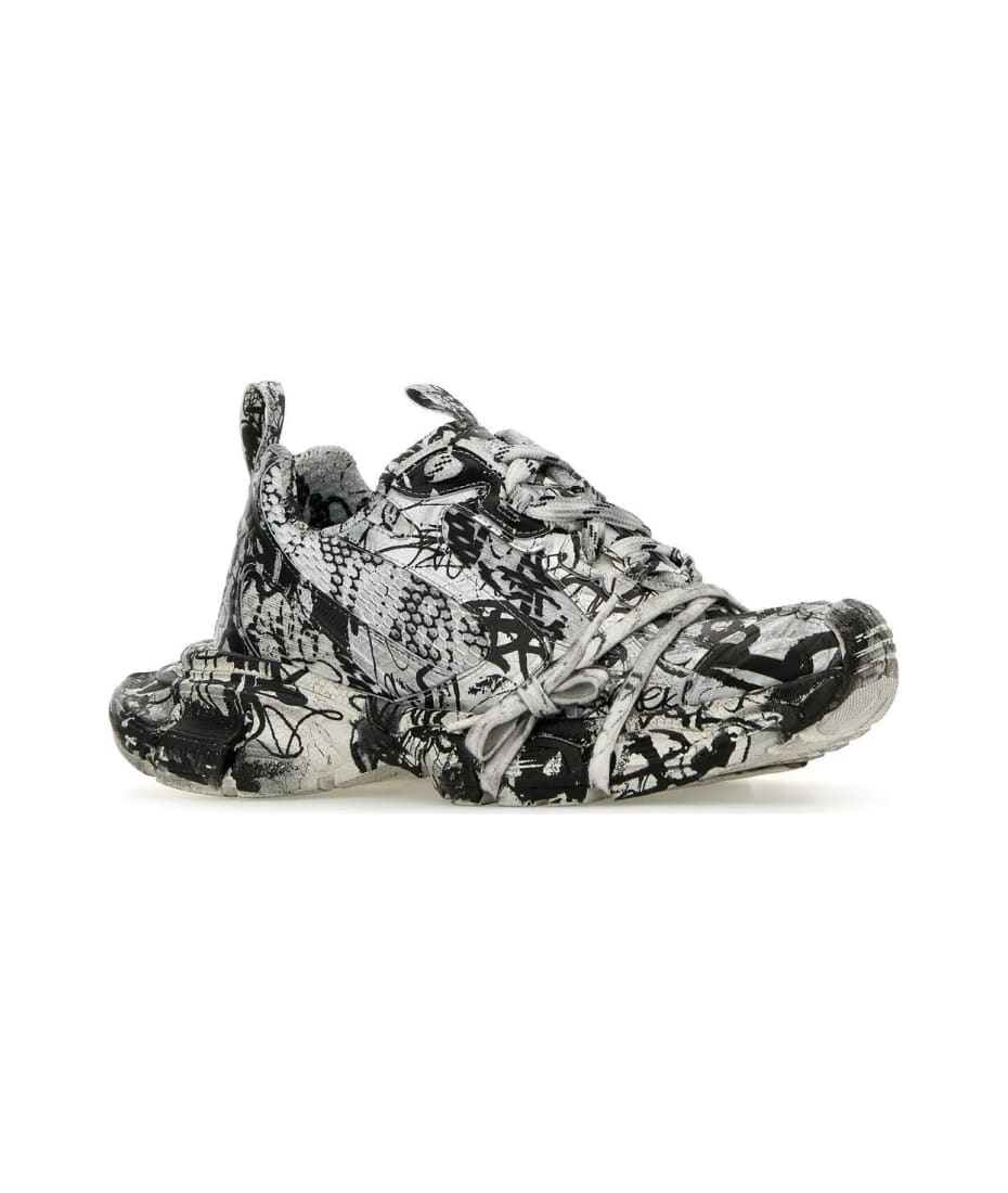 Balenciaga Printed Mesh And Rubber 3xl Sneakers | italist