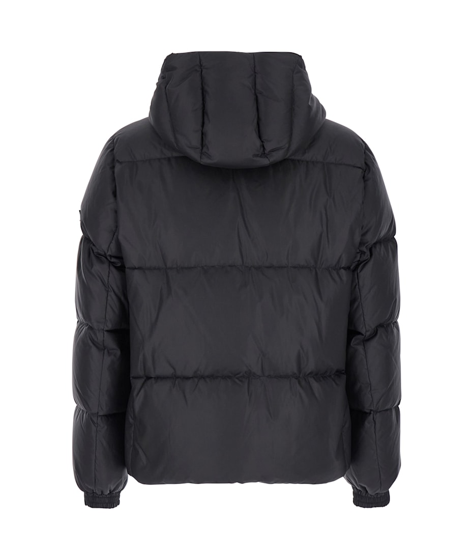 カタログギフトも！ Black 'grami' TATRAS Down In Patch Logo And Hood With Jacket ジャケット・アウター