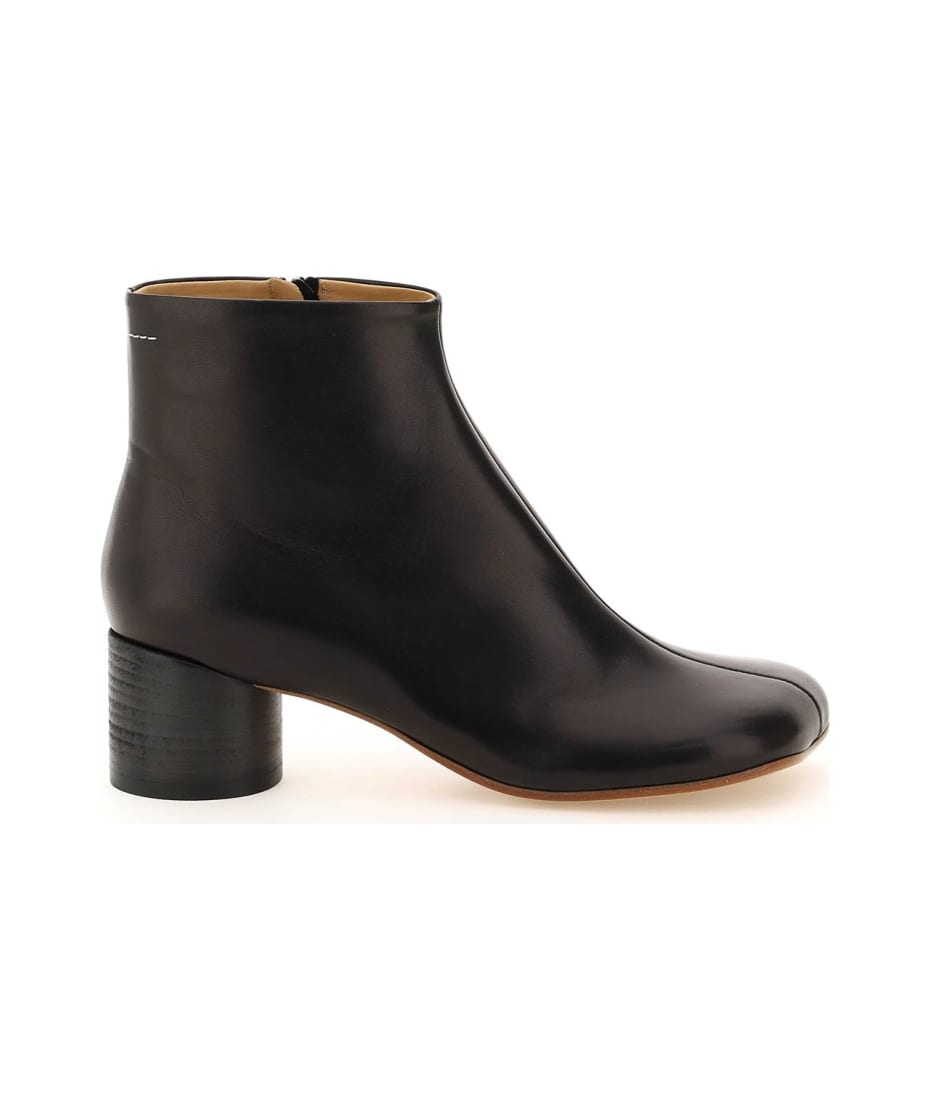 Mm6 maison margiela leather ankle boots best sale