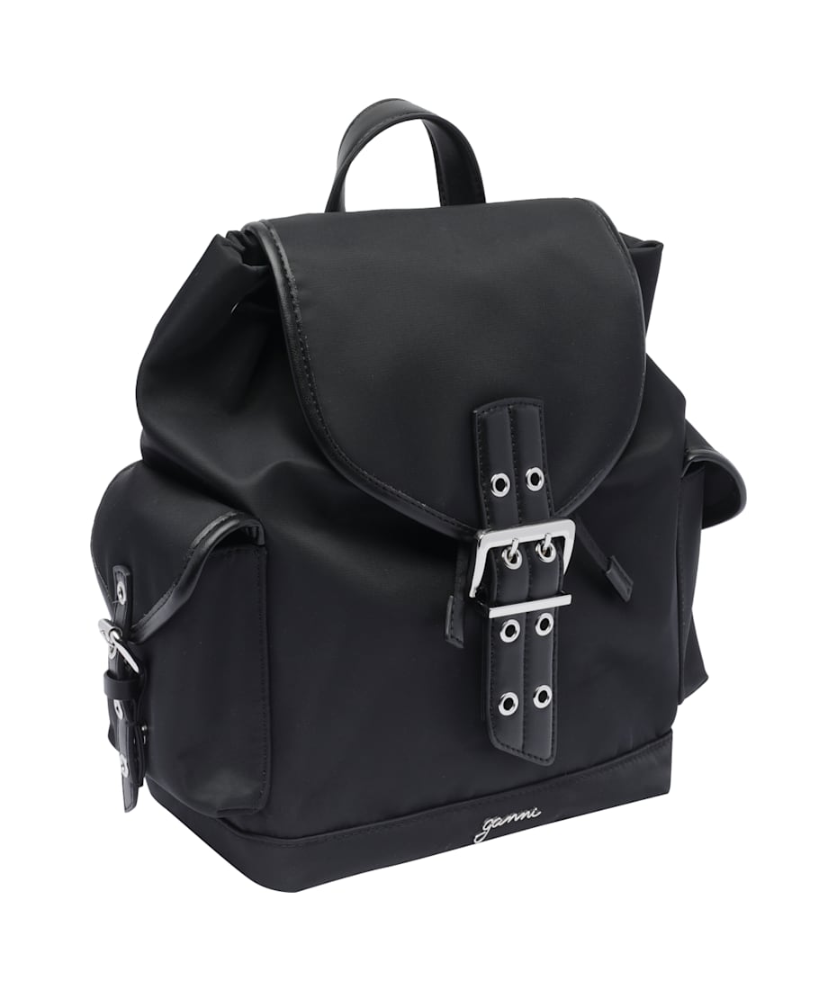 バックパック・リュック Ganni SMALL LOGO BUCKY BACKPACK Ganni Small Bucky Backpack | italist