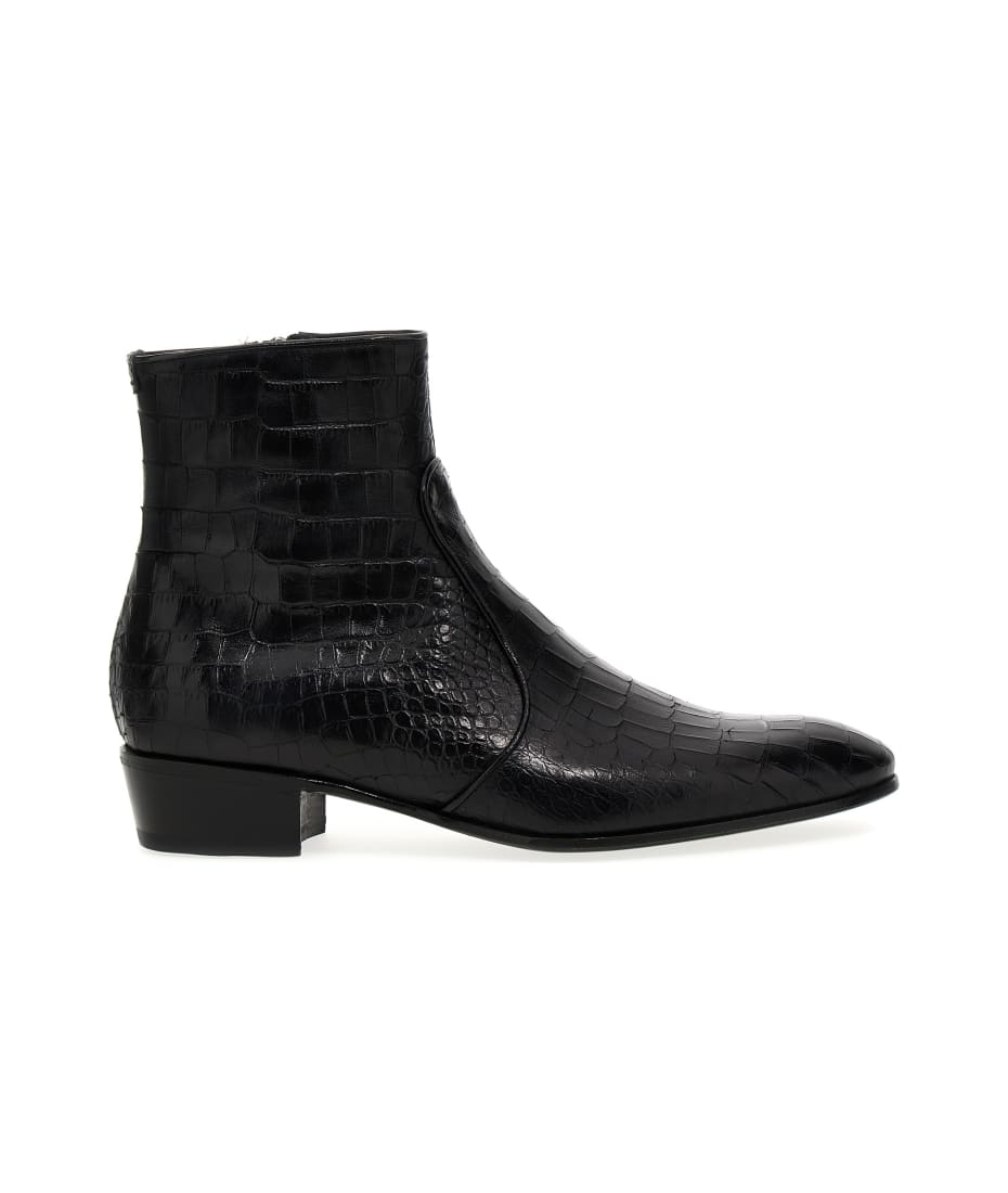 Lidfort leather Chelsea boots - Black