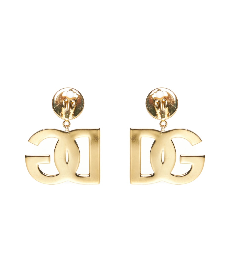 ピアス Dolce & Gabbana Round Stud Earrings DOLCE & GABBANA Earrings Red Watermelon Gold Brass Crystal