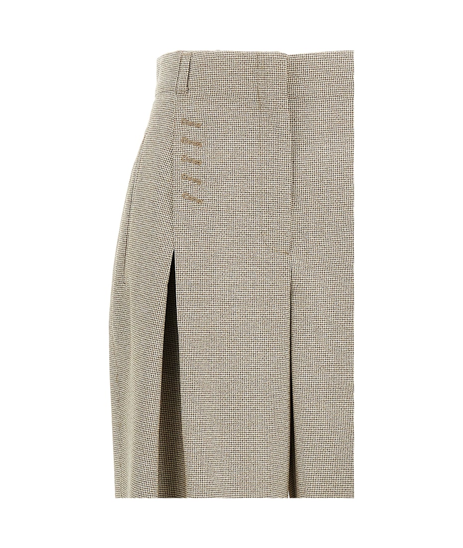 パンツ FENDI Micro check trousers Beige FR6608ATQW Fendi Micro Check Trousers | italist