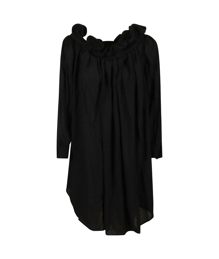 AZ Factory Printed Oversized Dress - Black