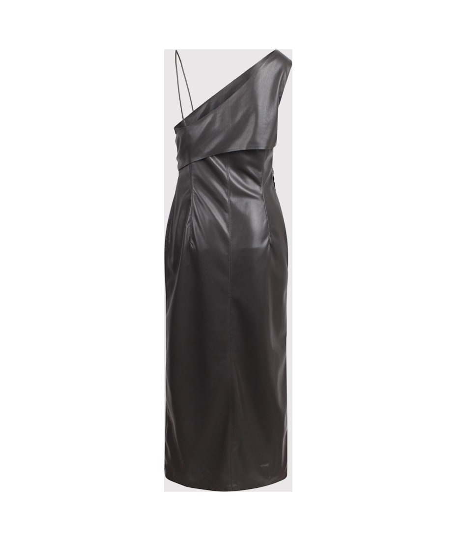 Nanushka Fenera Asymmetrical Faux Leather Midi Dress | italist, ALWAYS LIKE  A SALE