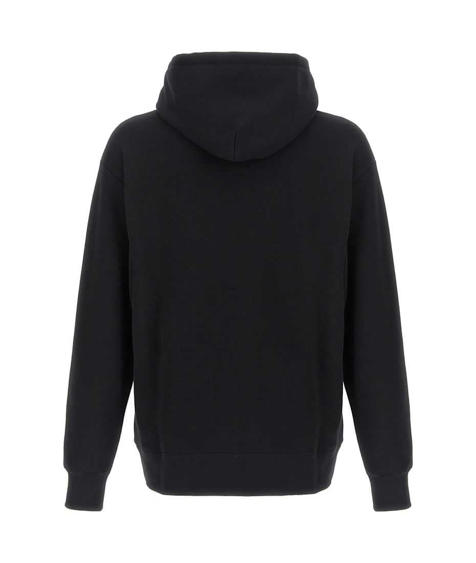 パーカー・フーディ Valentino Garavani Brushed Cotton Black Hoodie Valentino Garavani Hoodie | italist
