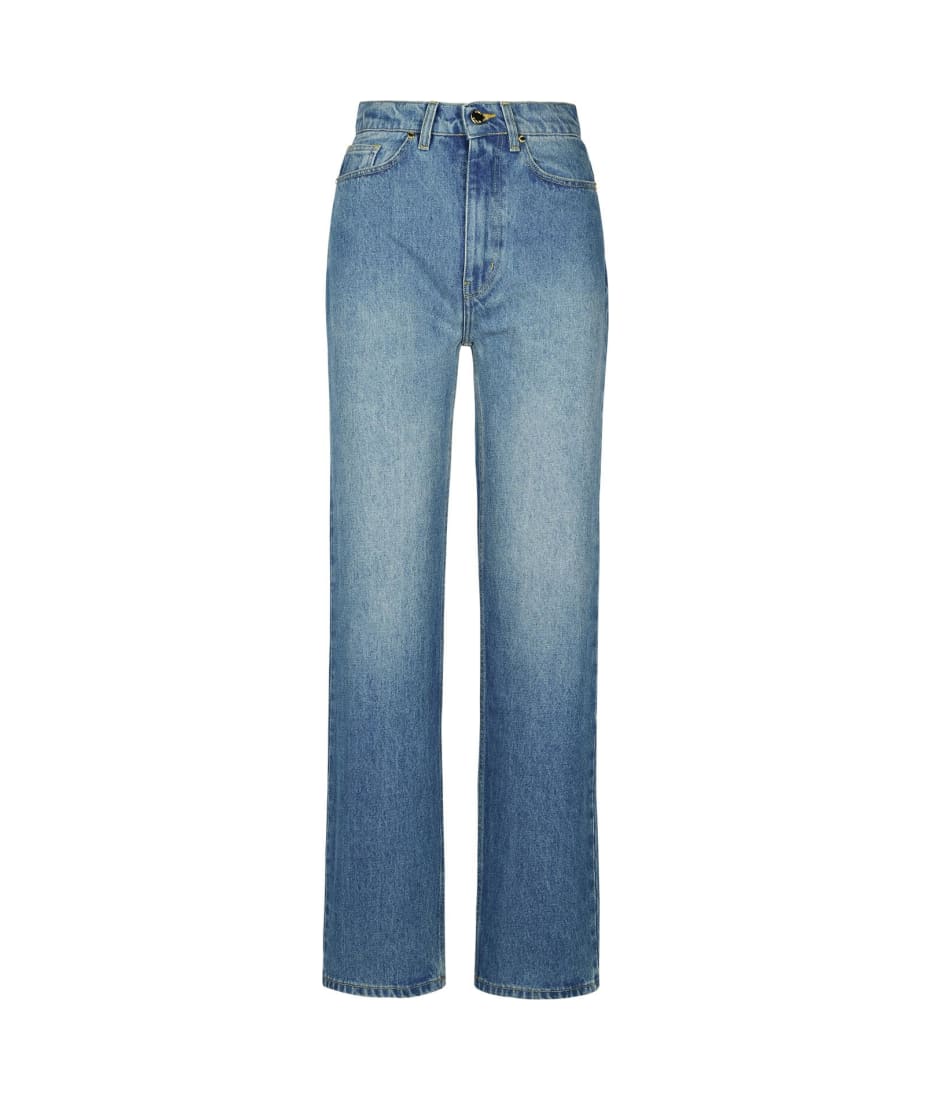 デニム・ジーパン CASABLANCA Women Denim Pants WF24 TR 229 01AQUA BLUE Casablanca Light Blue Denim Cotton Jeans | italist