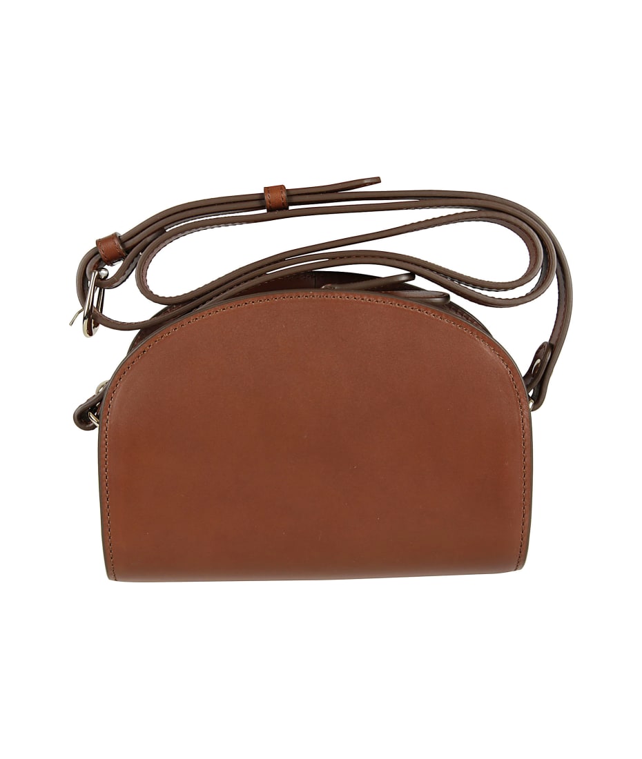 Demi-Lune Hobo Bag - A.P.C. - Hazelnut - Leather