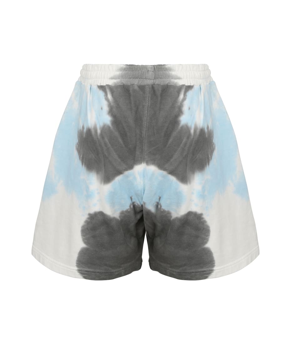 ショーツ MSGM TIE-DYE PRINTED COTTON SHORTS WITH PINCES MSGM tie-dye Print Track Shorts | Blue | FARFETCH