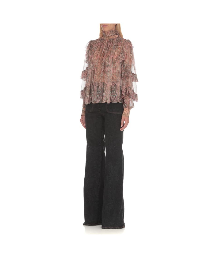 Etro Jeans With Foliage Pockets | italist