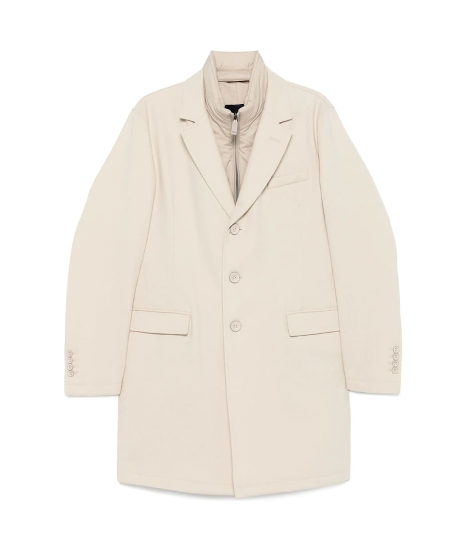 【送料&関税込】Herno Beige Virgin Wool Jacket Herno Beige Virgin-wool Coat | italist