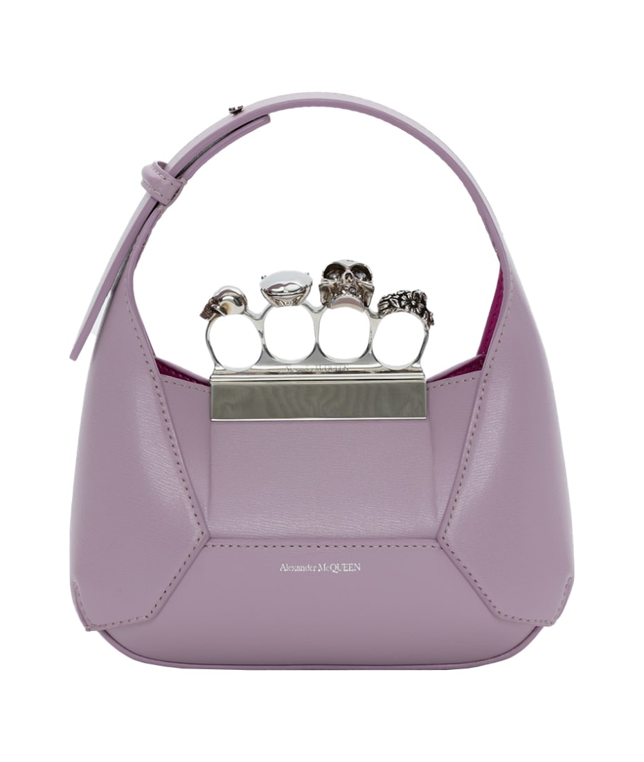 The Jewelled Hobo Mini Bag in Antique Pink