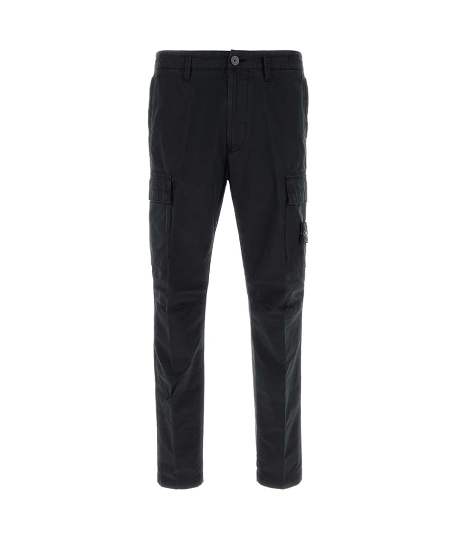 パンツ STONE  COTTON CARGO PANTS Stone Island Midnight Blue Stretch Cotton Cargo Pant | italist