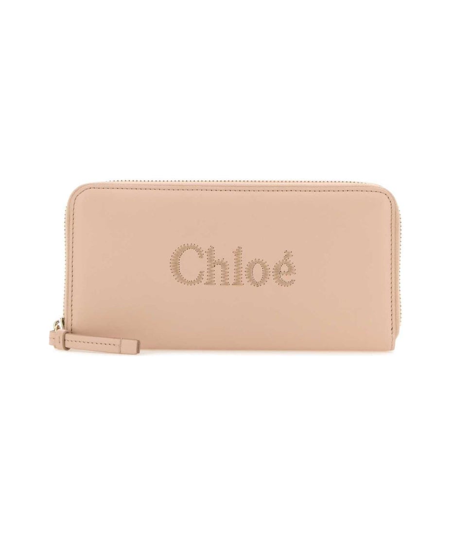Chloé Sense Zipped Long Wallet - Rosa