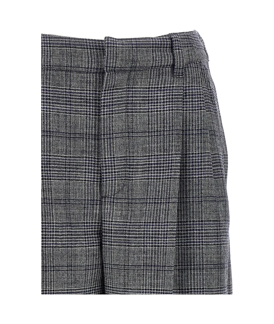 【関税込み】BRUNELLO CUCINELLI PIED DE POULE WOOL PANTS Brunello Cucinelli Pied De Poule Wool Pants Gray | ModeSens