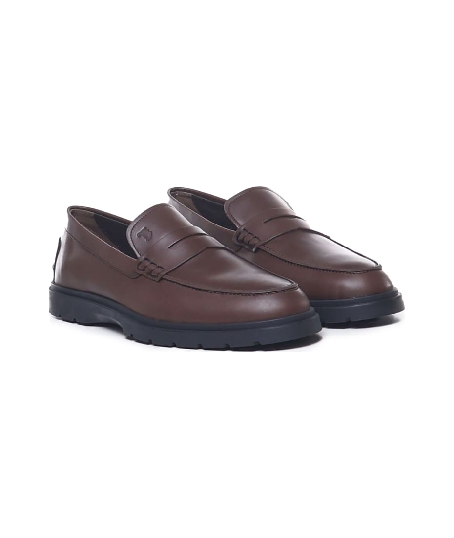 フラットシューズ Tod's Calfskin Leather Loafers トッズ TOD'S XXW59C0EN90 SHA ローファー HOOK レディース