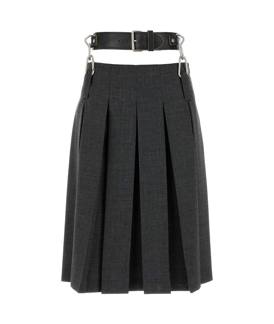 スカート Prada Dark Grey Wool Skirt Prada Dark Grey Wool Skirt | italist