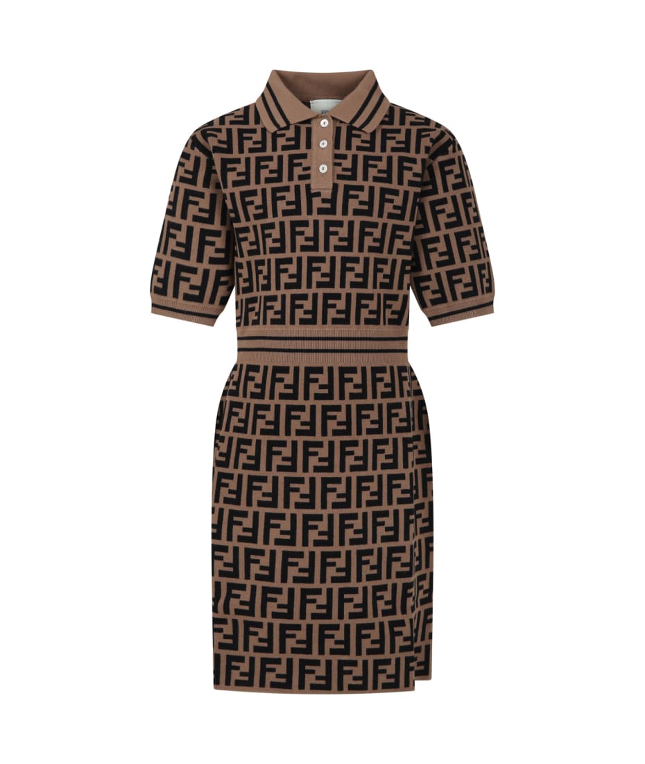 Brown fendi outlet dress