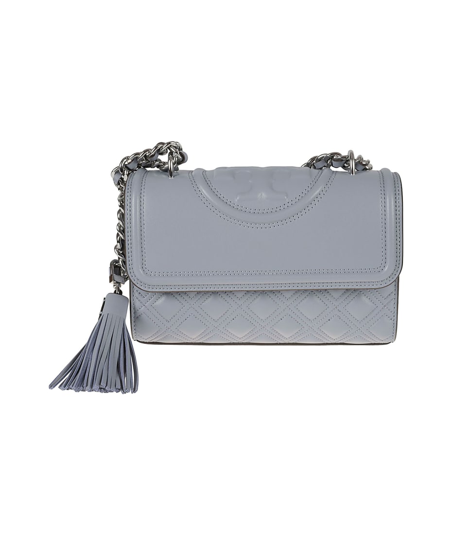 Tory Burch Fleming Small Convertible Shoulder Bag in Gray