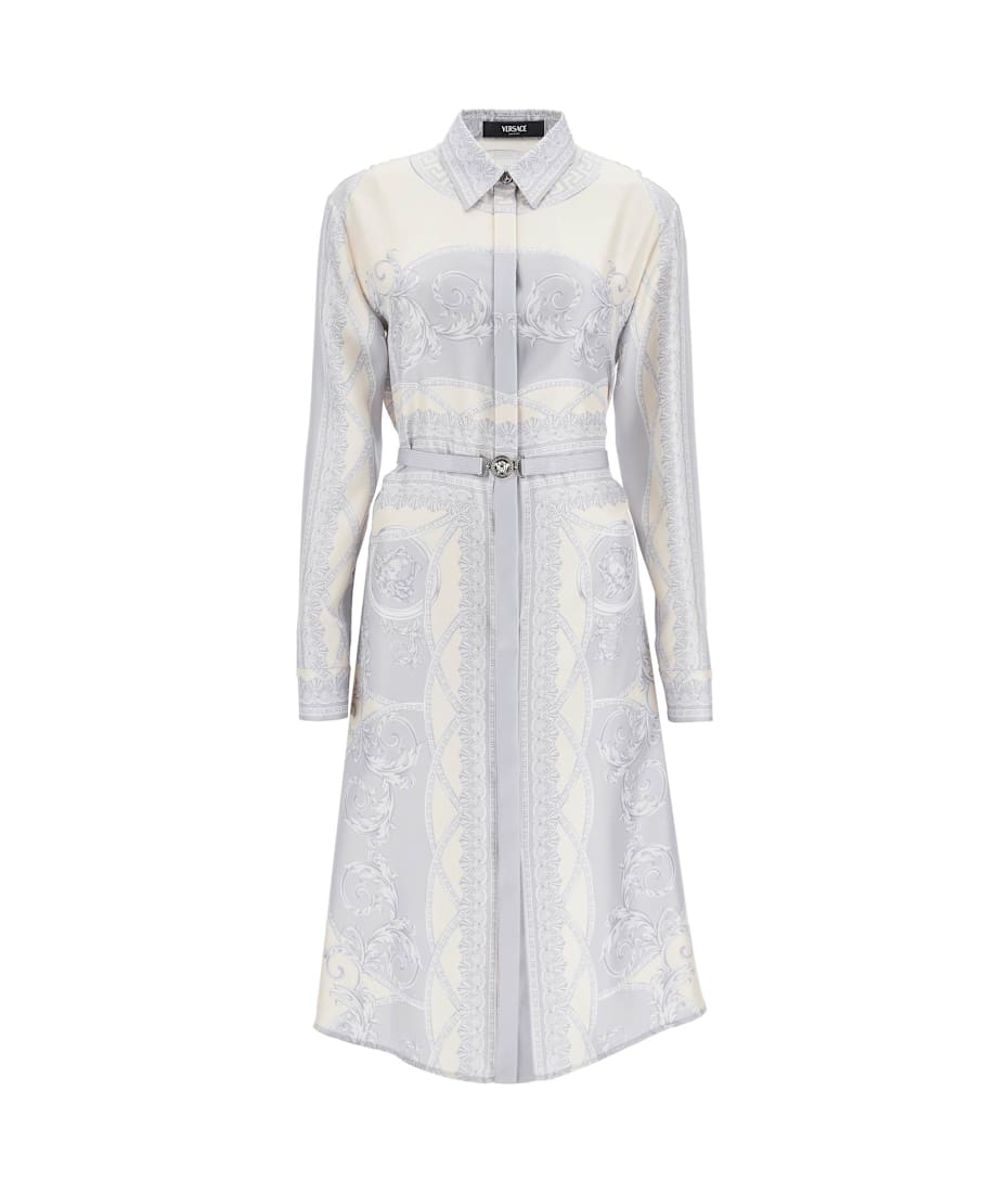 ワンピース Versace Printed Silk Shirt Dress Versace Printed Silk Shirt Dress | italist