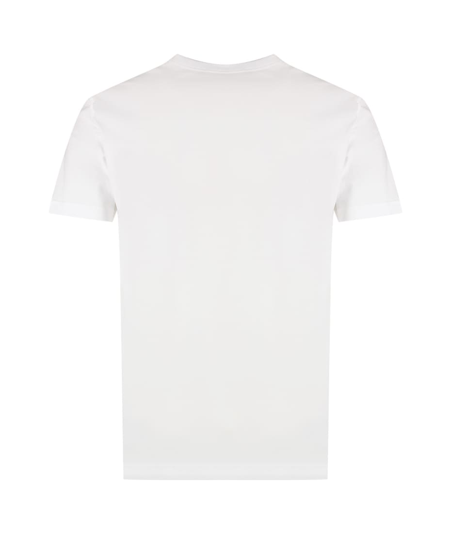 【送料&関税込】Dolce & Gabbana Logo Patch V-neck T-shir Dolce & Gabbana logo-tag V-neck T-shirt | White | FARFETCH JO