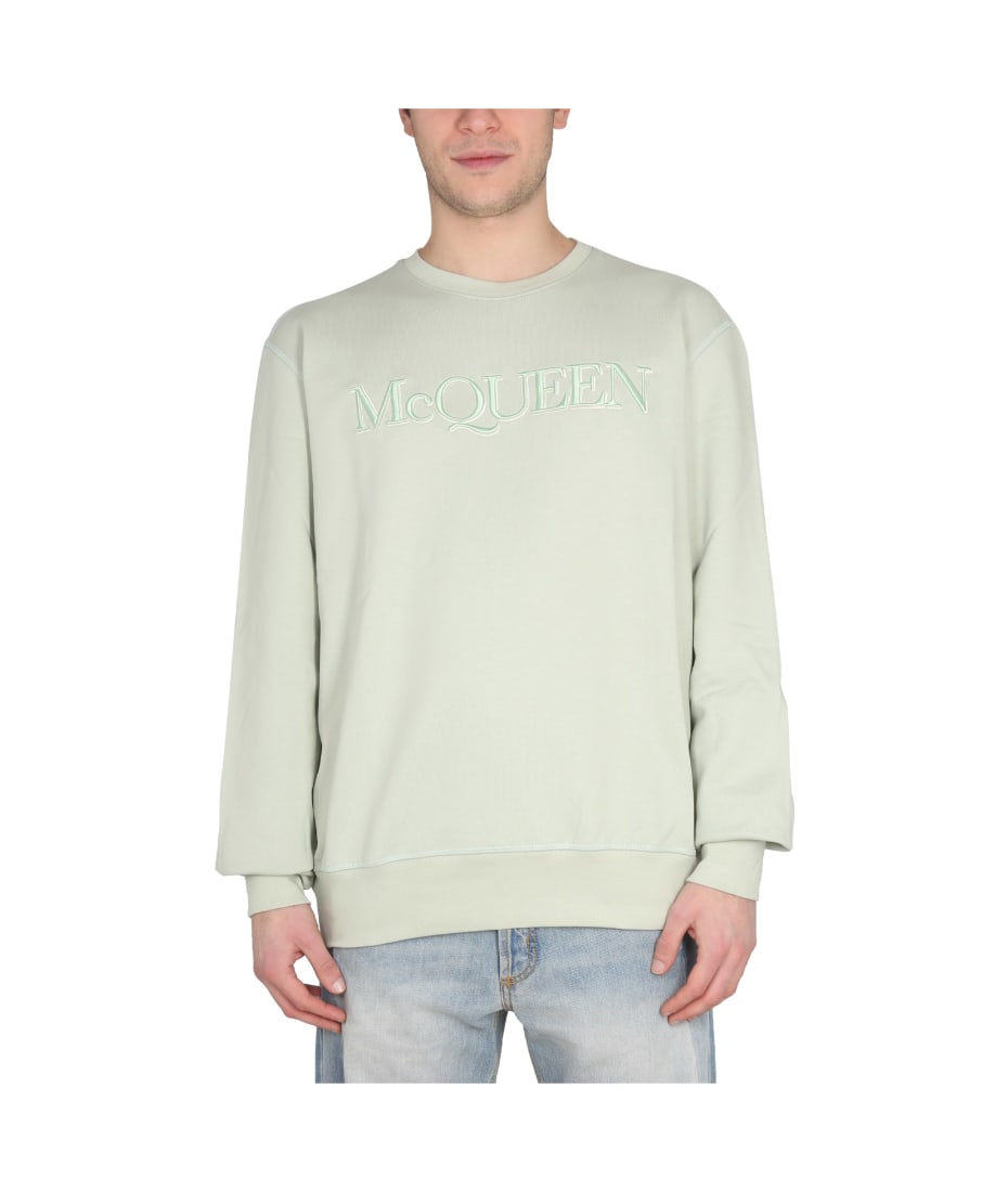 Embroidered McQueen Graffiti Sweatshirt