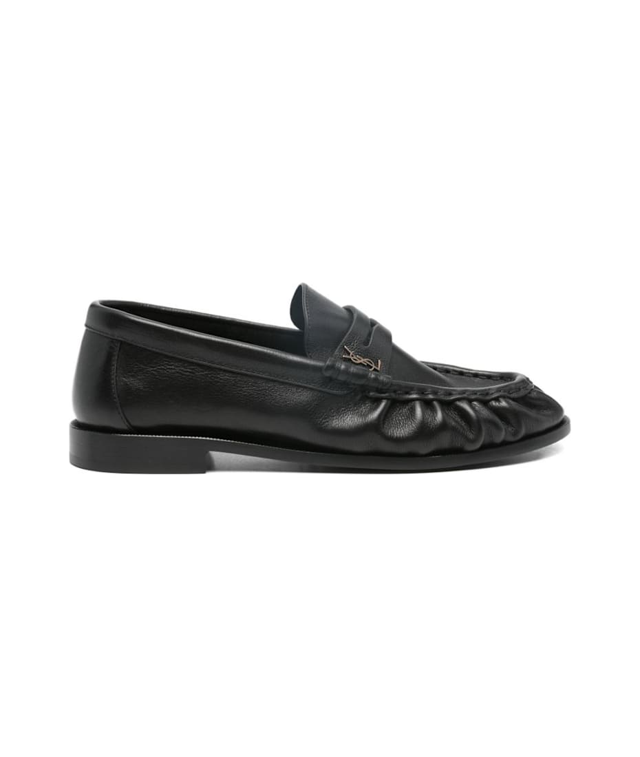 靴 saint laurent paris : leather loafers Saint Laurent Leather Loafers フラットシューズ 通販 | italist