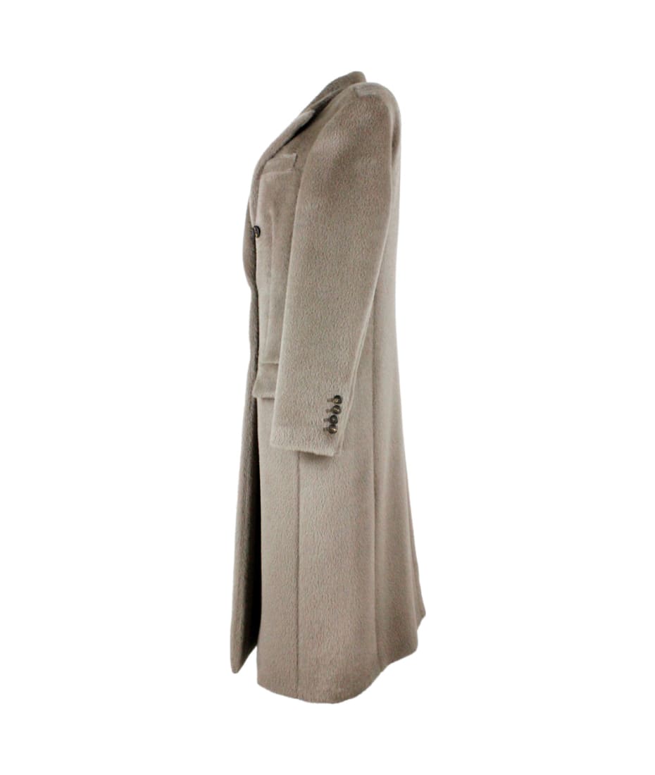 Brunello cucinelli alpaca coat online