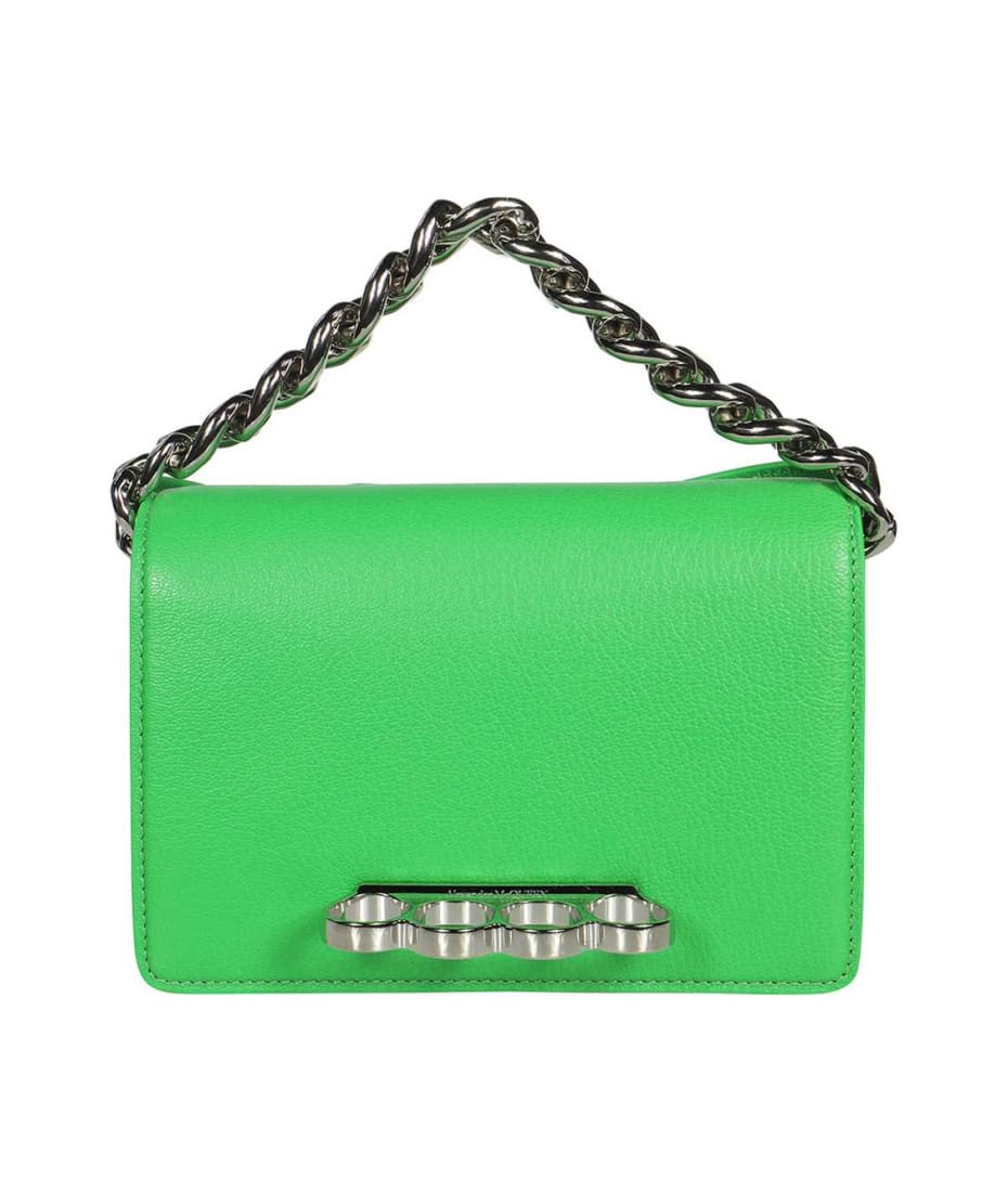 Alexander McQueen The Four Ring Mini Leather Mini-bag