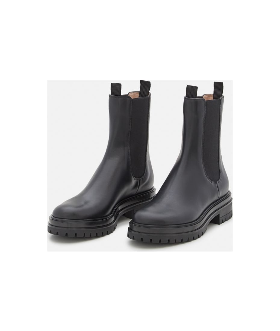 Gianvito Rossi Black Chester Ankle Boot | italist